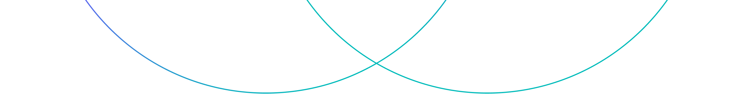 graphical image of two interlapping semi circle